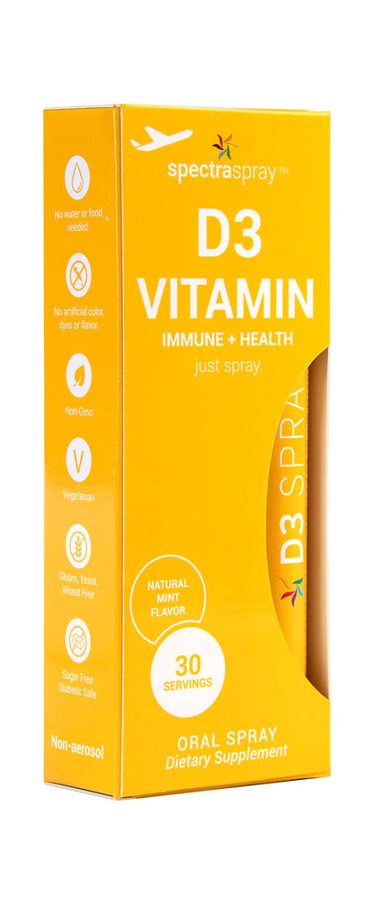 Spray Vitamina D3 Spectraspray botella frontal 5000 UI