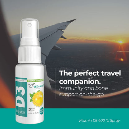 Spray vitamina d3 vegano absorbción rápida con calcio
