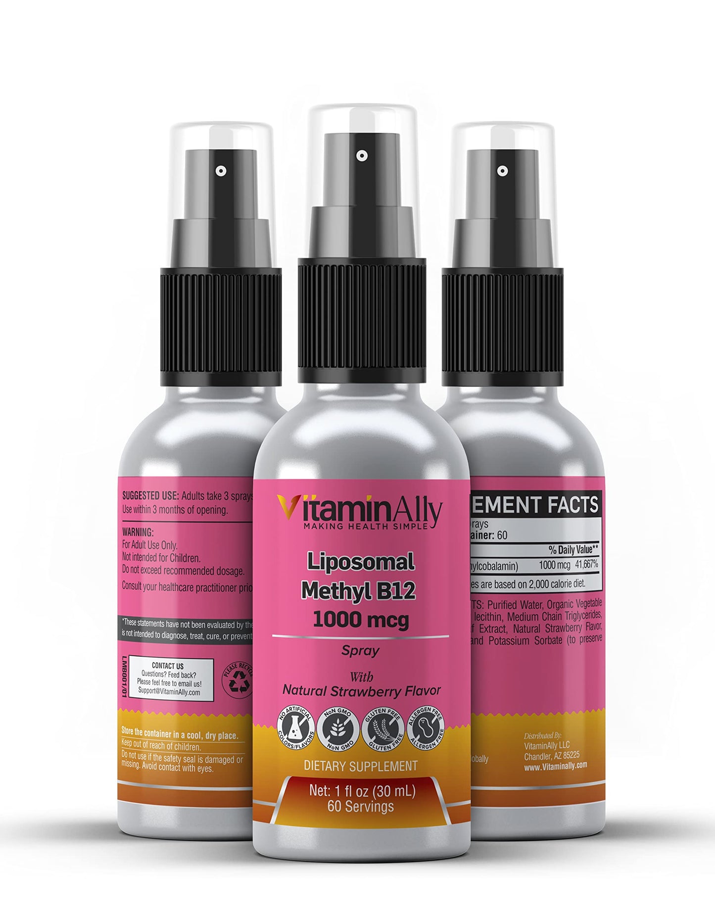 Spray vitaminally vitamina b12 apoyo energia y funcion cerebral