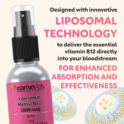 Spray vitaminally vitamina b12 metilada para energia y salud