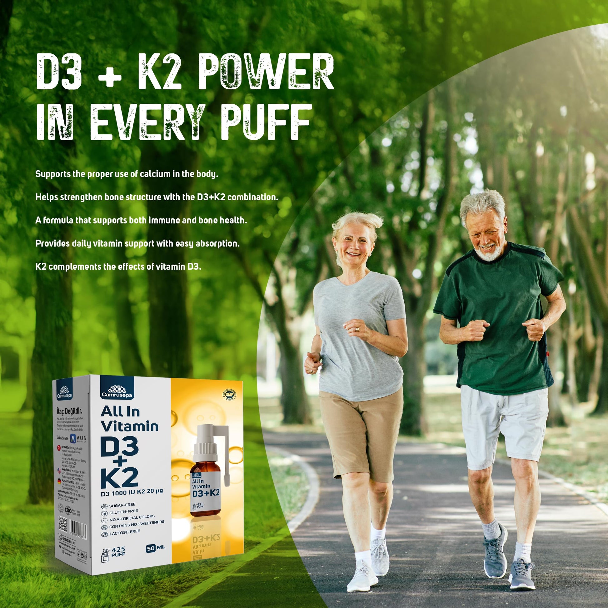Producto de spray vitamínico con fórmula líquida 425 dosis por envase