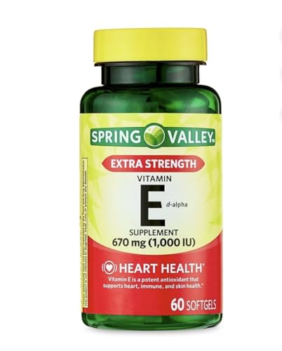 Spring Valley cápsulas blandas vitamina e extra fuerte 60 unidades