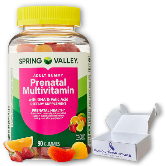 Caja de Spring Valley Prenatal Gummies multivitamínicos para embarazadas