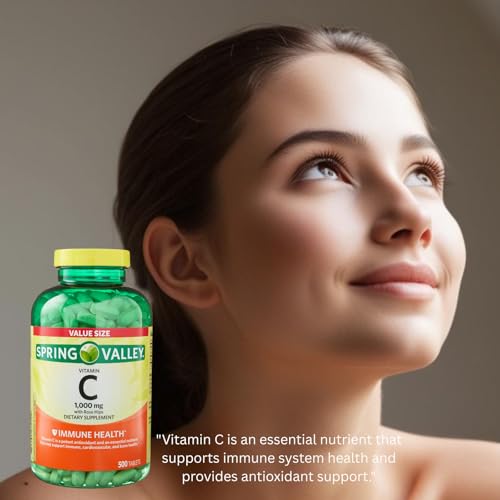 Spring Valley suplemento antioxidante vitamina C rosa mosqueta