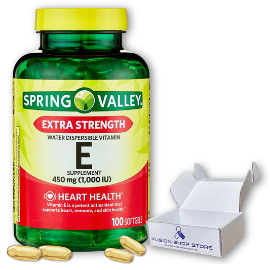 Spring Valley vitamina E 1000 UI cápsulas blandas 100 count