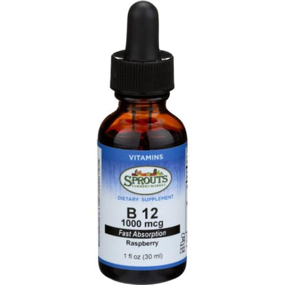 Gotas líquidas vitamina b12 frambuesa Sprouts 1 oz