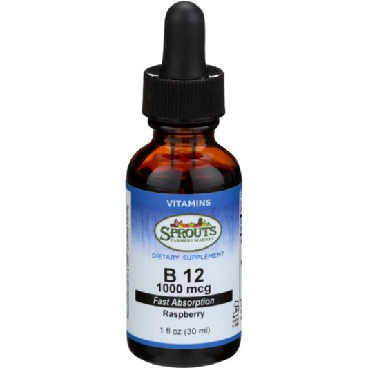 Gotas líquidas vitamina b12 frambuesa Sprouts 1 oz