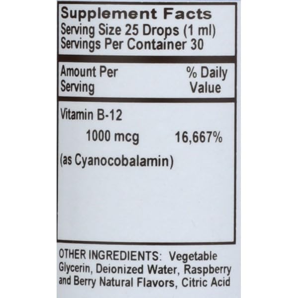 Suplemento líquido vitamina b12 sabor frambuesa Sprouts