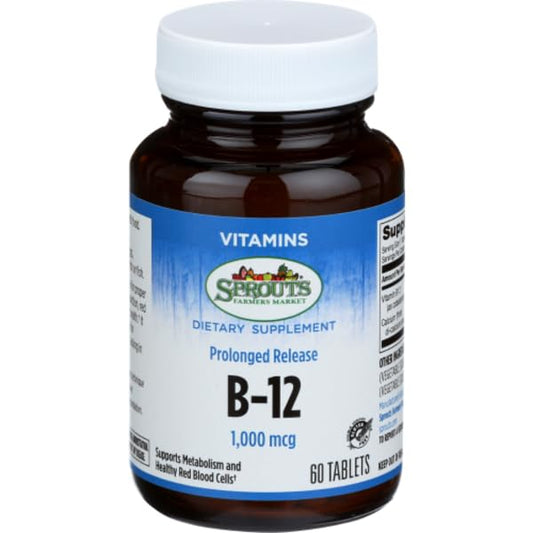 Sprouts vitamina b12 liberación prolongada 1000 mcg 60 tabletas