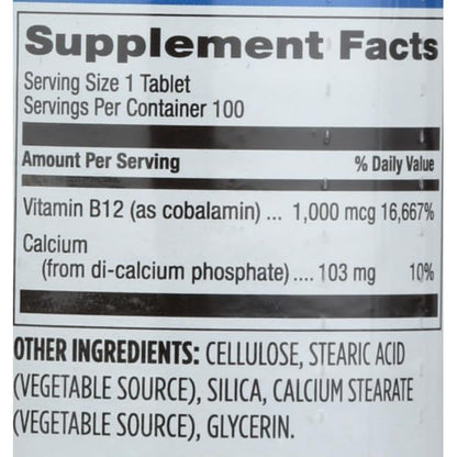 Sprouts vitaminas b12 liberación prolongada 100 tabletas genérico