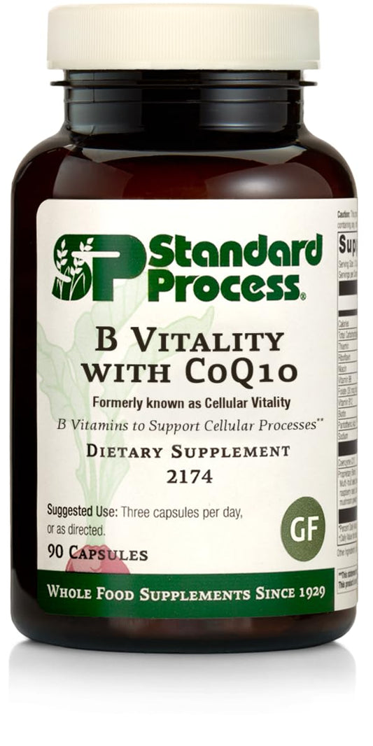 Standard Process B Vitality con CoQ10 suplemento 90 cápsulas