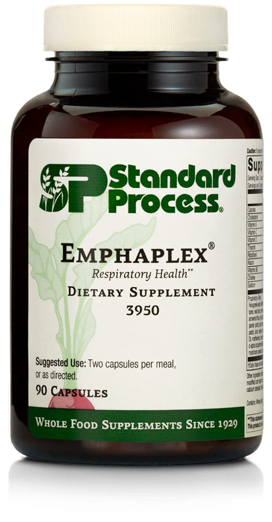 Standard Process Emphaplex suplemento pulmonar frasco marrón