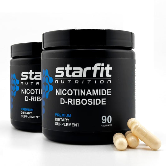 Frascos de suplemento STARFIT nicotinamida d-ribósido paquete doble