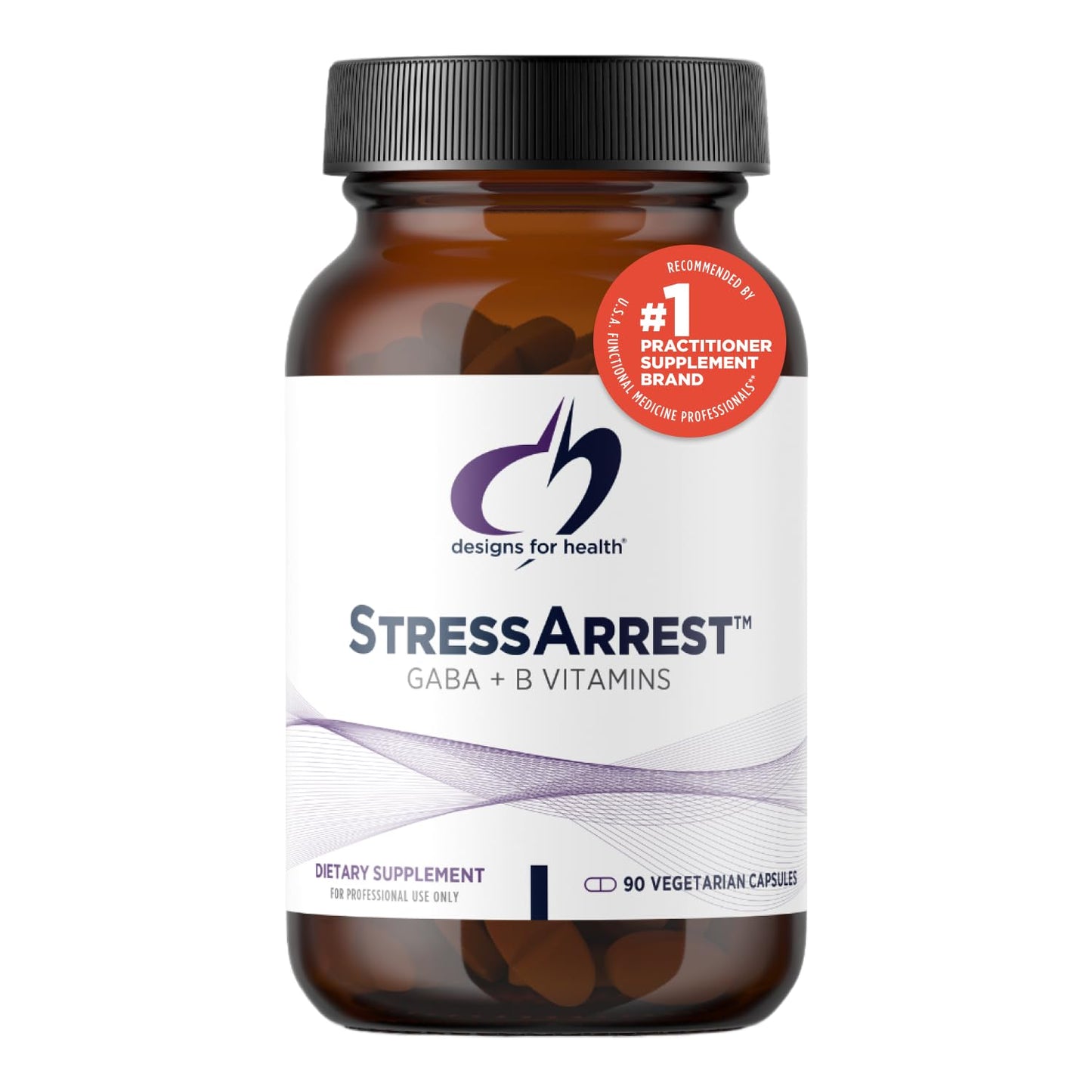 StressArrest suplemento 300 mg GABA vitaminas B sin gluten