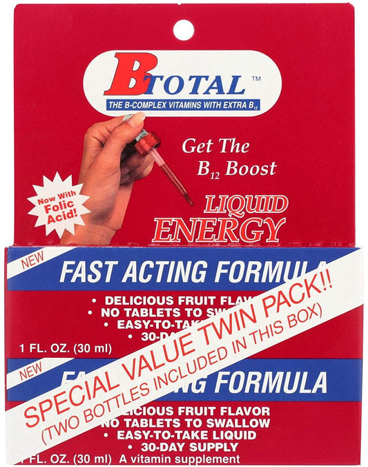 Sublingual Products B-Total bebida vitamina b12 sin cafeína 2 oz
