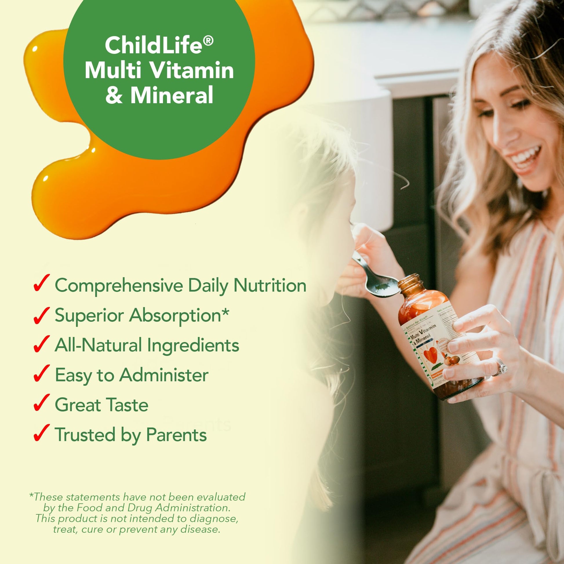 Sugerencias de uso para multivitamínico Childlife