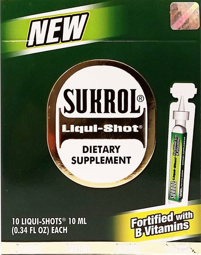 Caja de suplemento Sukrol Liqui-Shot 10 unidades