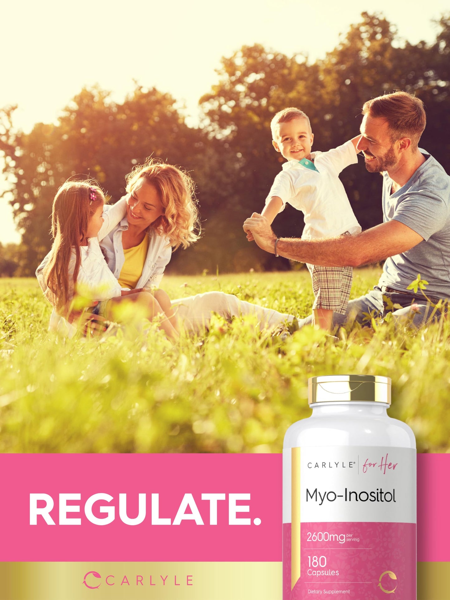 Suministro 180 cápsulas mio-inositol Carlyle extra fuerte