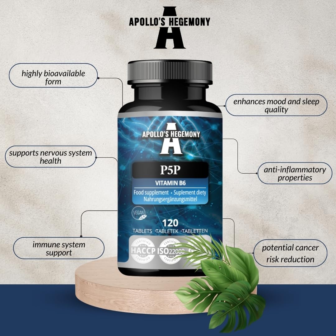 Suministro Apollo's Hegemony P5P para 480 dosis soporte nervioso