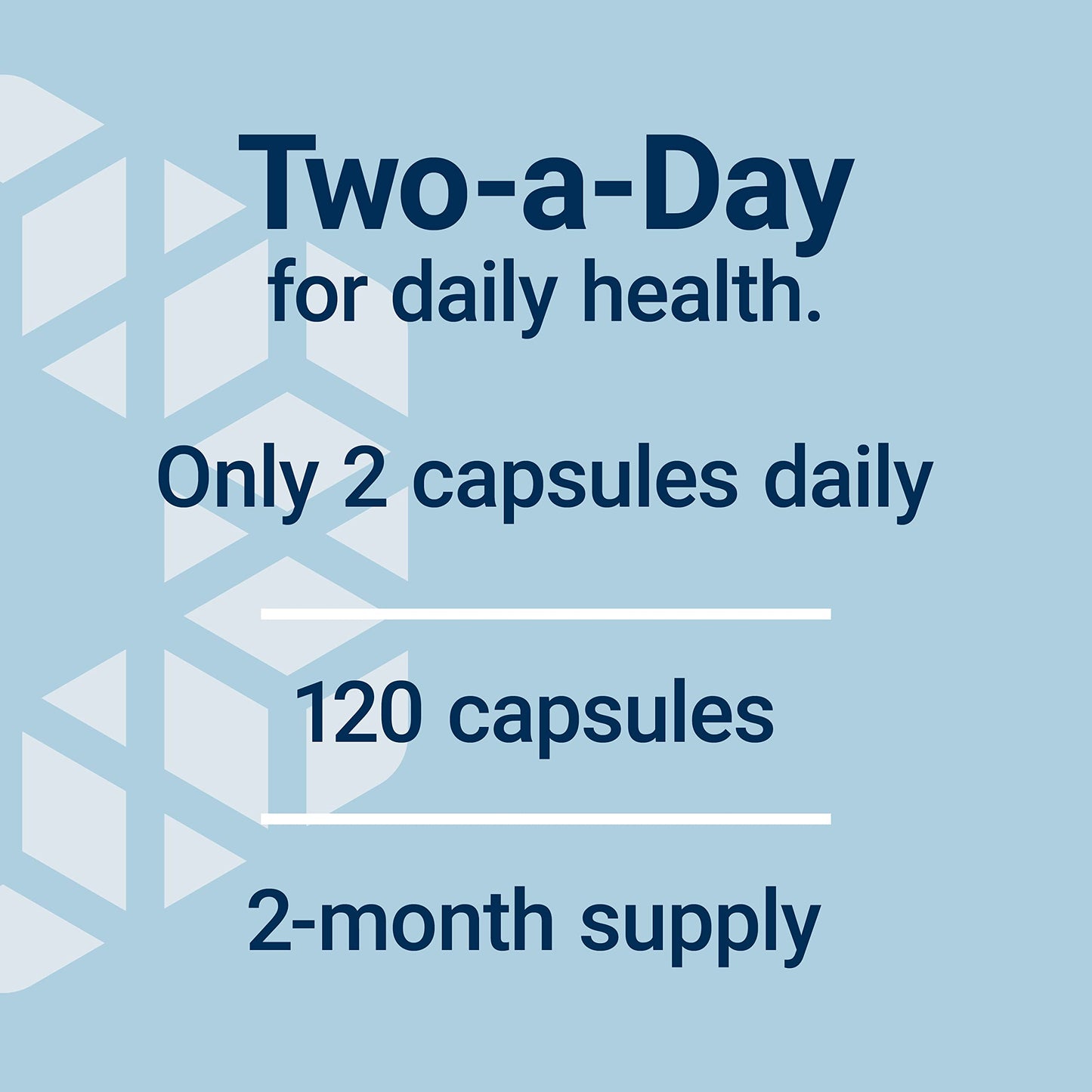 Suministro de 2 meses, solo 2 cápsulas al día de multivitamínico.