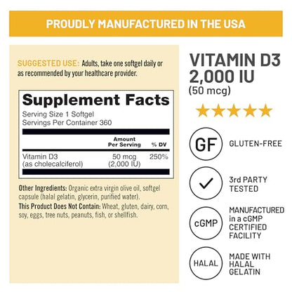 Suministro NatureWise vitamina D y omega 3 duración prolongada
