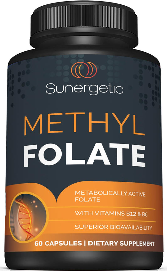 Sunergetic Metil Folato 400 mcg botella 60 cápsulas