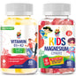 Sunny Sam gomitas vitamina D3 K2 y magnesio para niños y adultos