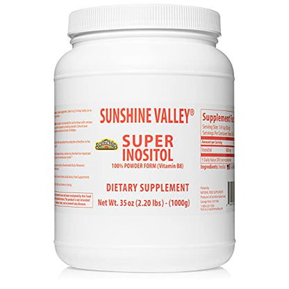 Sunshine Valley Super Inositol polvo suplemento hormonal natural