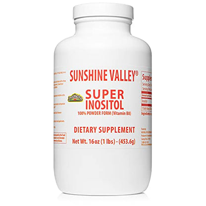 Sunshine Valley Super Inositol suplemento hormonal 16 oz