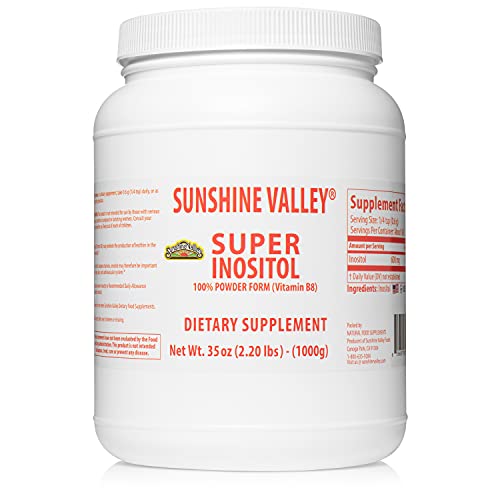 Sunshine Valley Super Inositol suplemento polvo natural 35oz