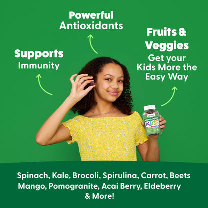 Beneficios de las gominolas de frutas y verduras para niños