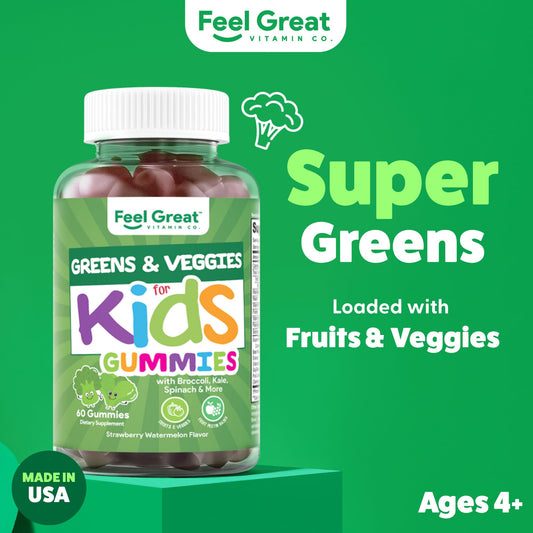 Promoción de gominolas para niños con alimentos super green