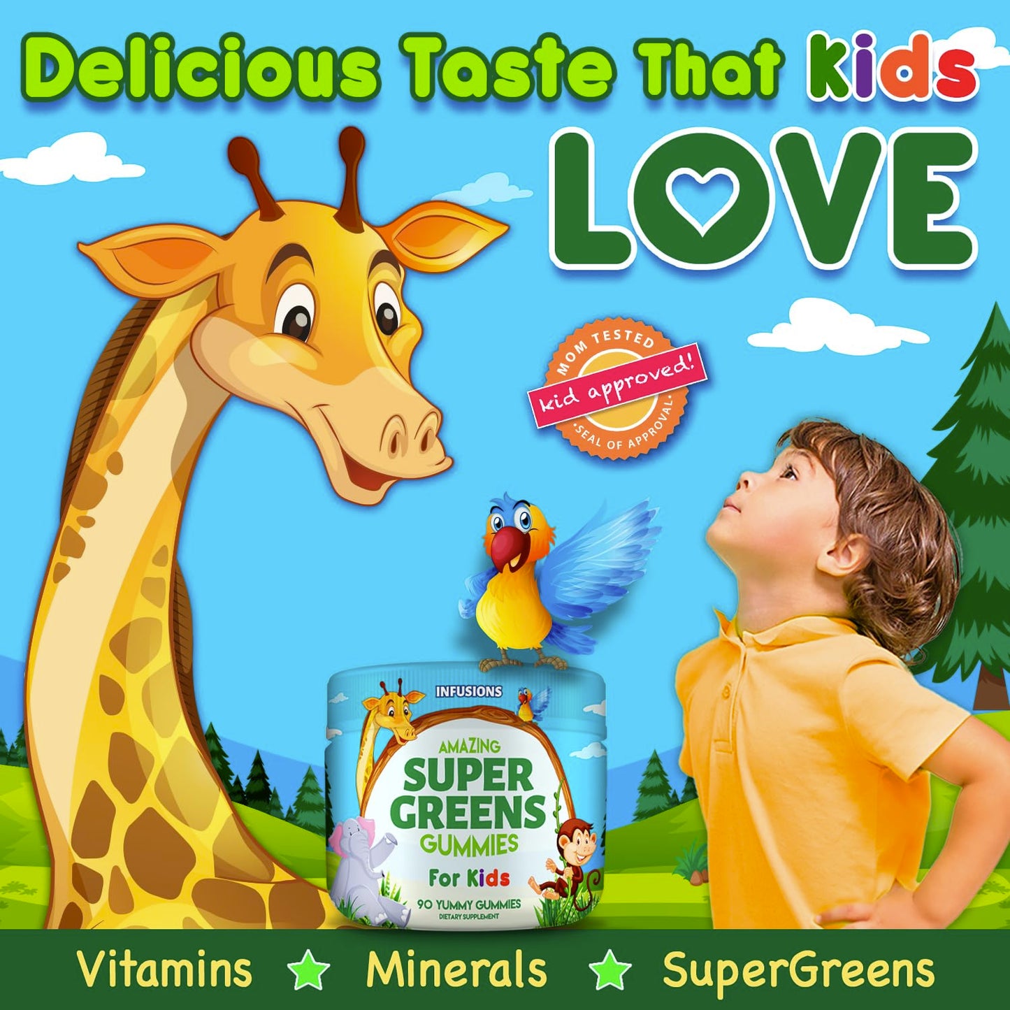 super gummies infusiones niños sabor delicioso