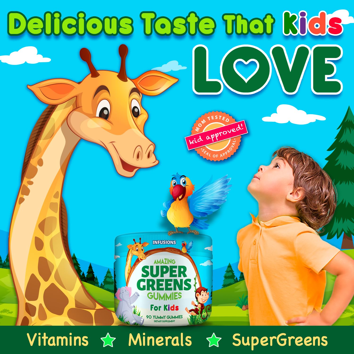 super gummies infusiones niños sabor delicioso
