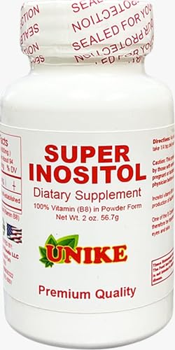 Suplemento en polvo Super Inositol de Unike Nutra sin gluten