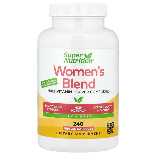 Frasco Super Nutrition multivitamínico para mujeres 240 cápsulas