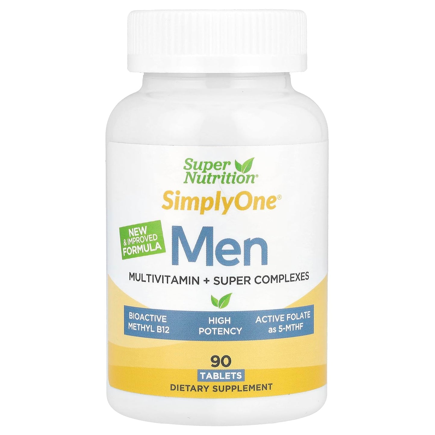 Super Nutrition SimplyOne multivitaminas hombre botella frontal