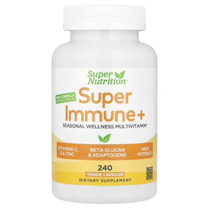 Super Nutrition Super Immune+ Multivitamínico en botella