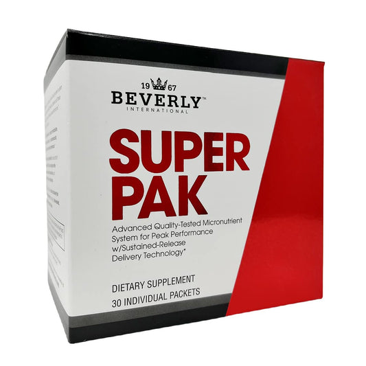 Caja de Super Pak Beverly International multivitamínico alta potencia