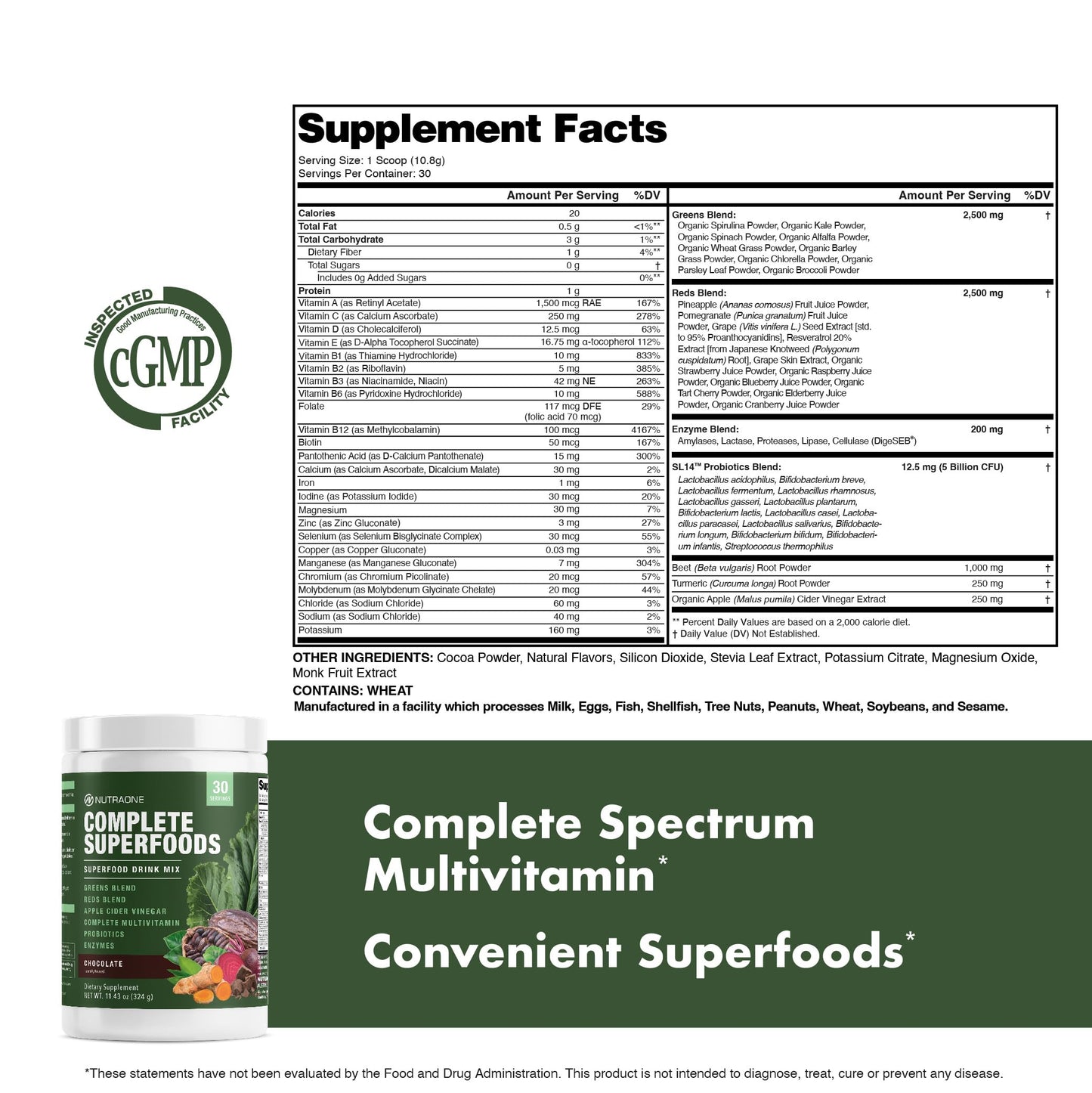 Superalimentos Completos: multivitamínico efectivo.