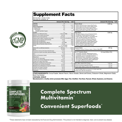 Superalimentos Completos: multivitamínico efectivo.