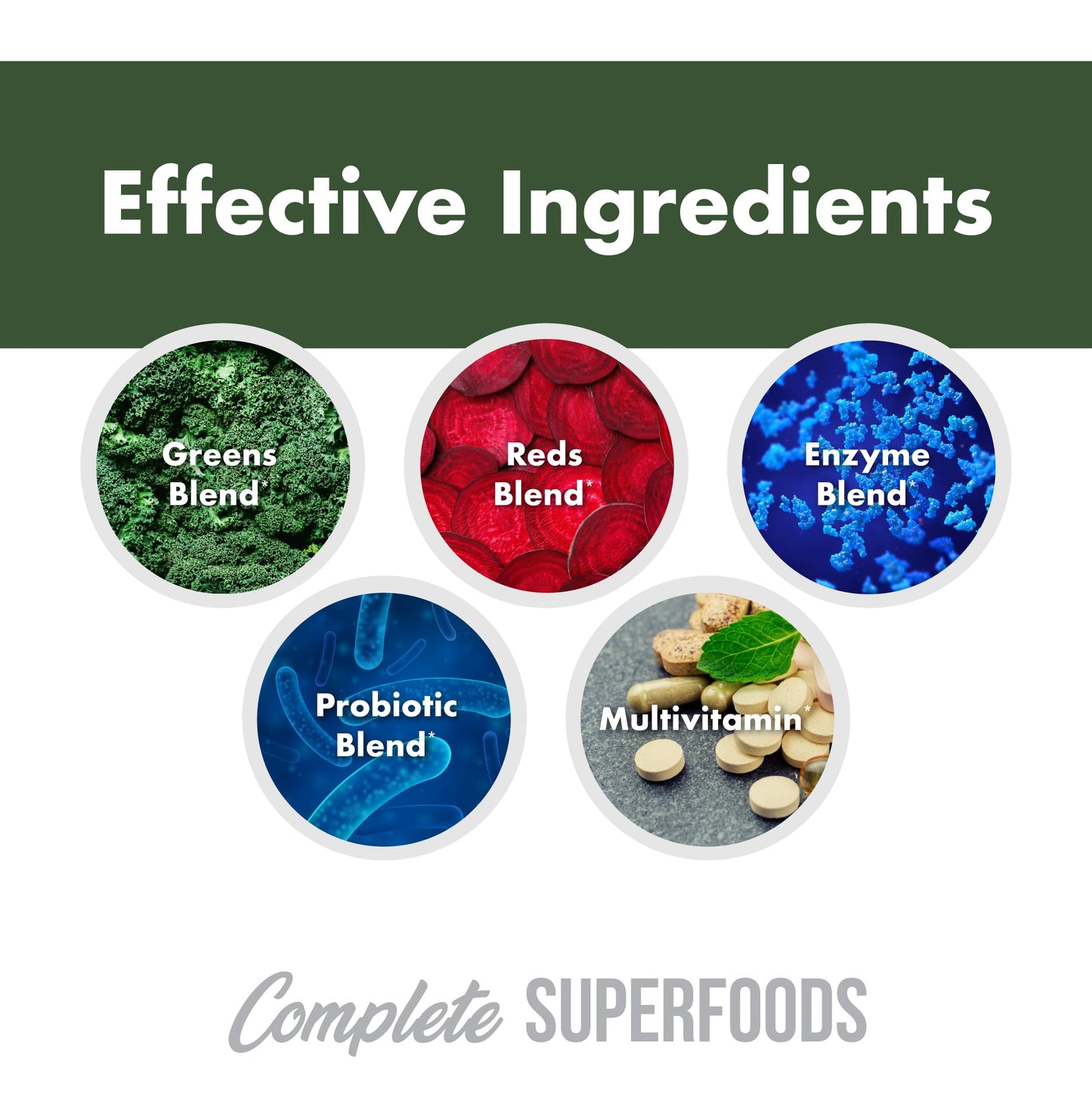 Mezclar Superalimentos Completos para usar.