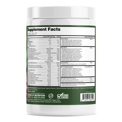 Información nutricional de Superalimentos Completos.