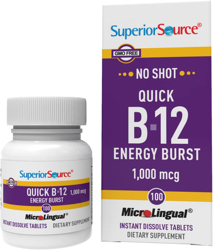 Superior Source B-12 tableta de energía rápida
