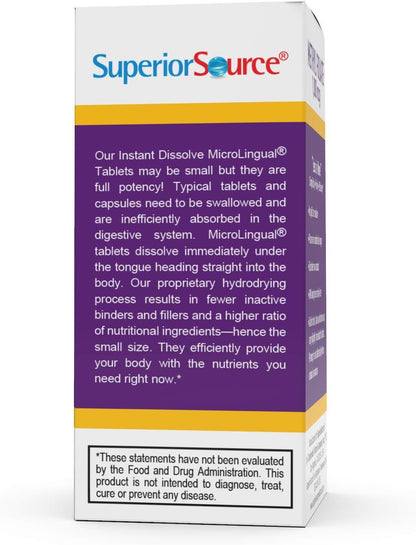 Superior source micro lingual micro tabletas metilfolato 1000 mcg