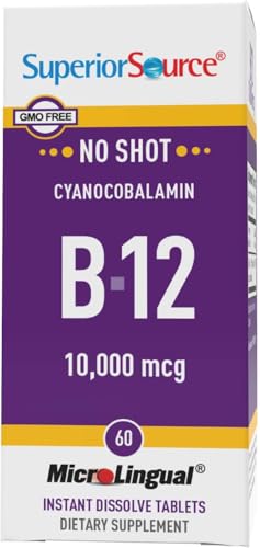Superior Source tabletas b12 para soporte energético y cerebral