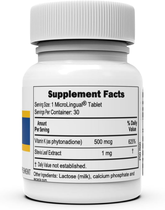 Superior Source tabletas disolubles Vitamina K1 para salud ósea