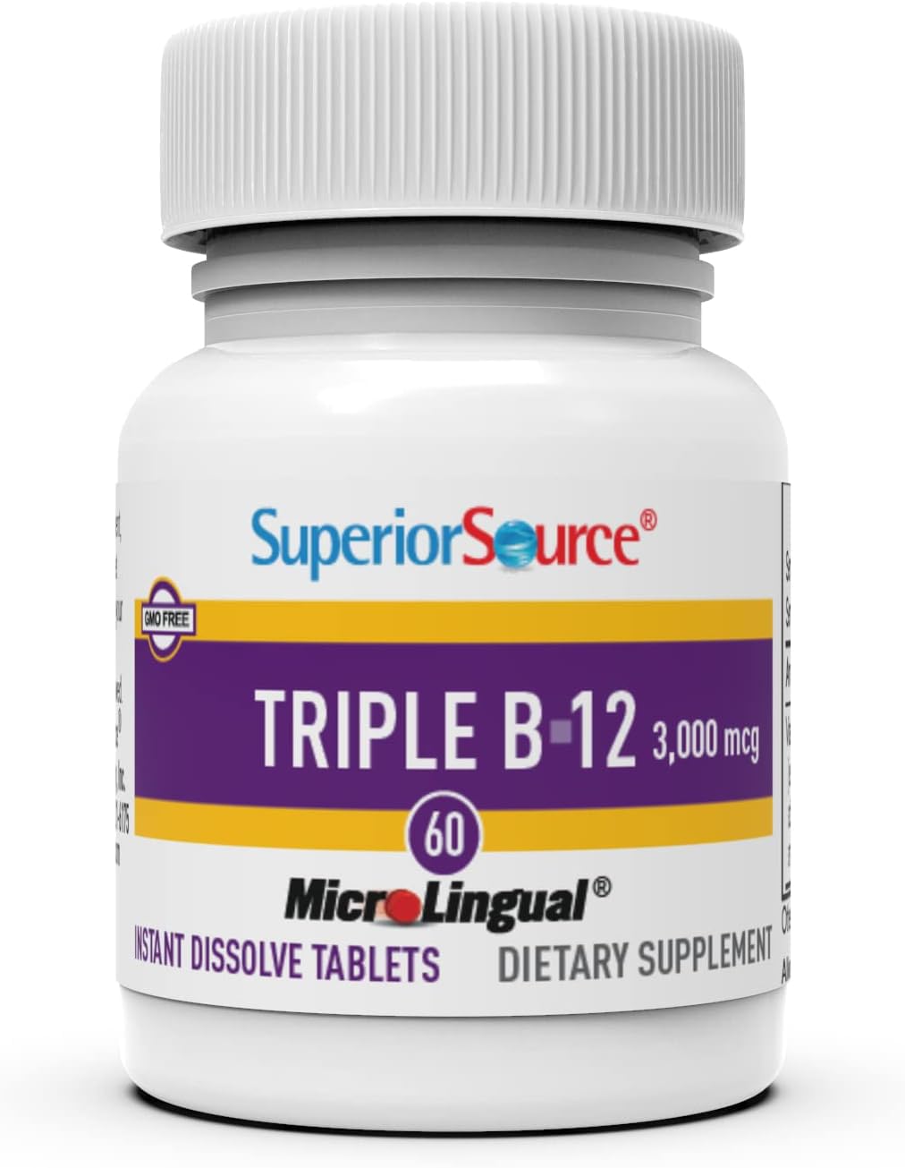 Superior Source vitaminas B-12 metilcobalamina y cianocobalamina