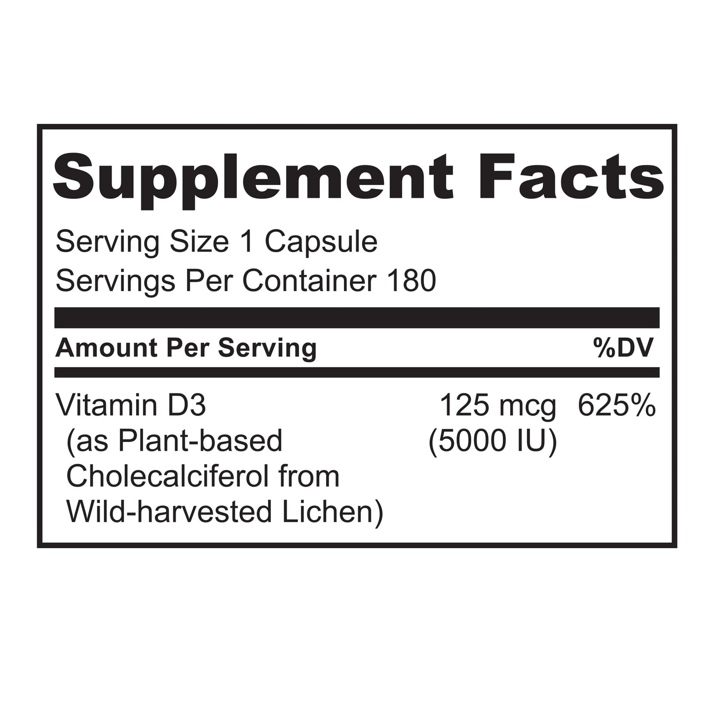 Suplemente vegano vitamina D3 5000 UI NATURELO