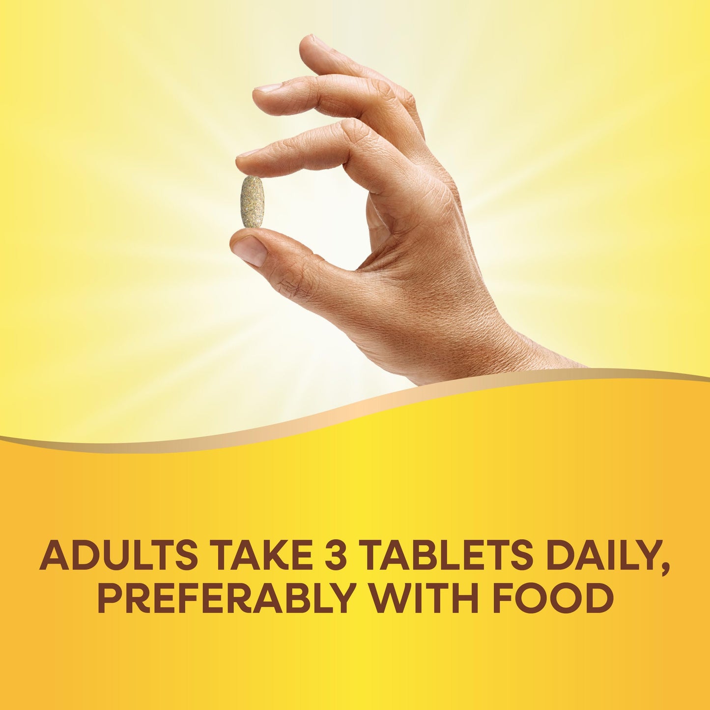 Suplemento Nature's Way para adultos, 3 tabletas diarias.